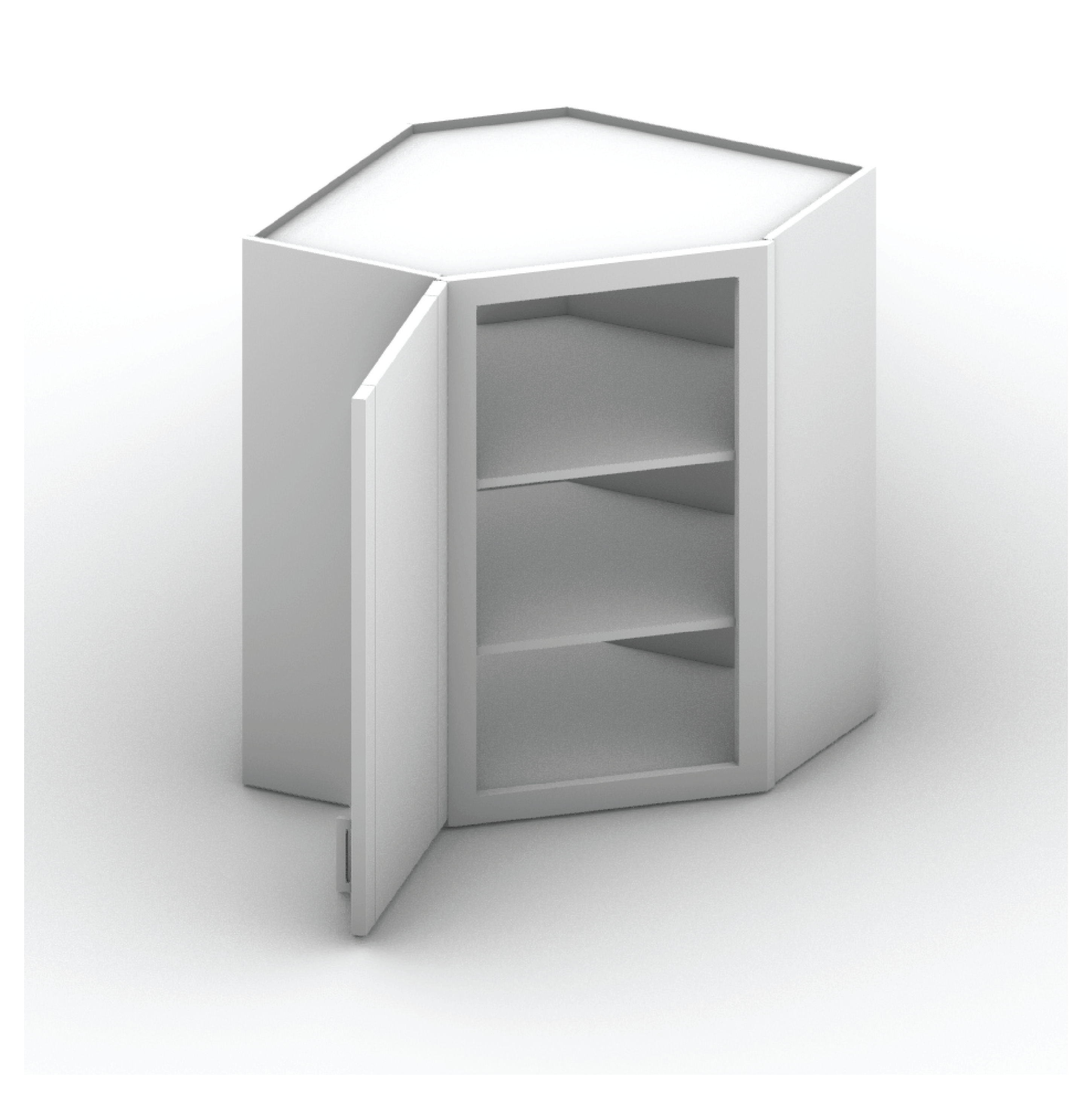 Wall Diagonal Cabinet 30" Height