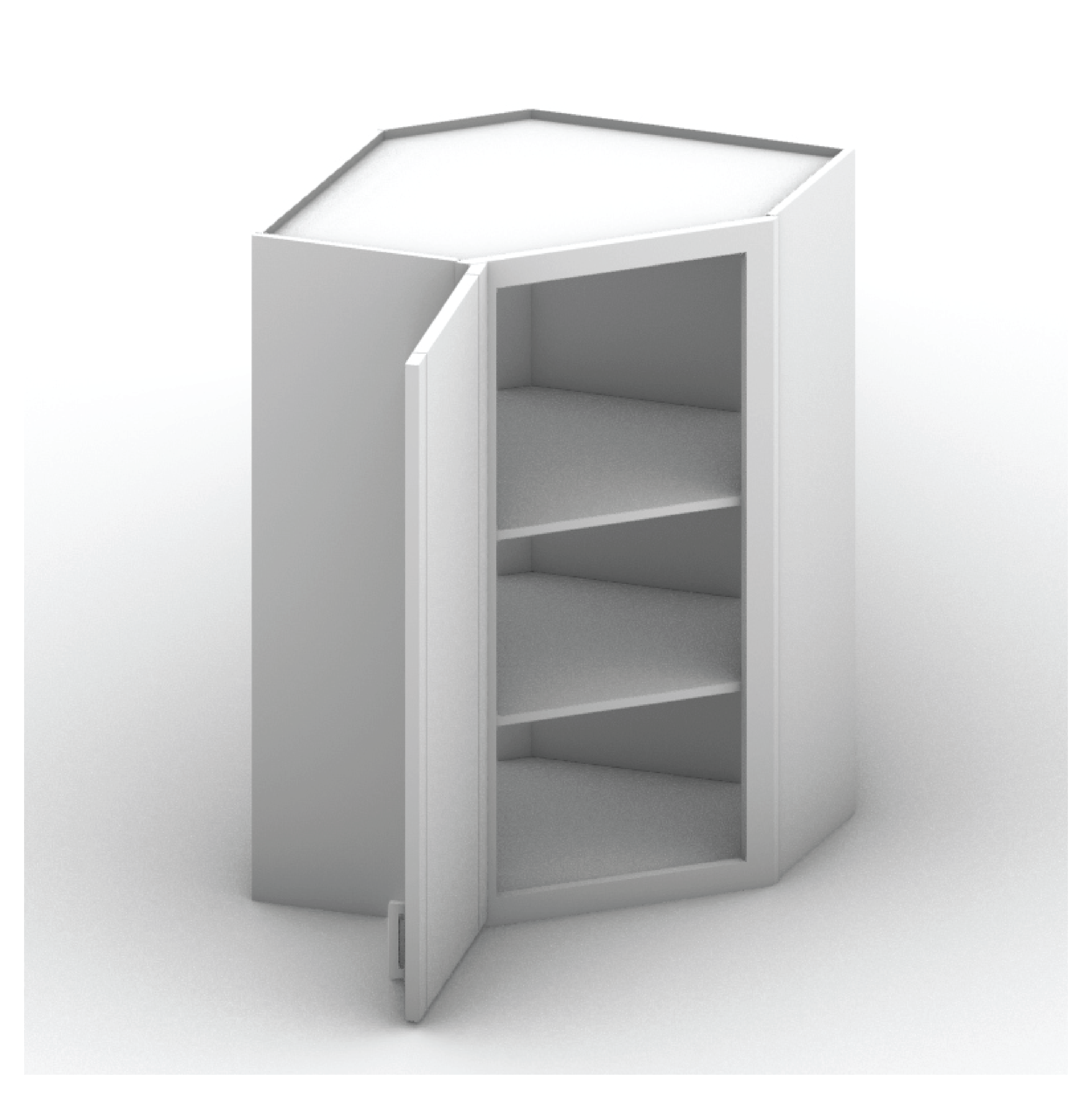 Wall Diagonal Cabinet 36" Height