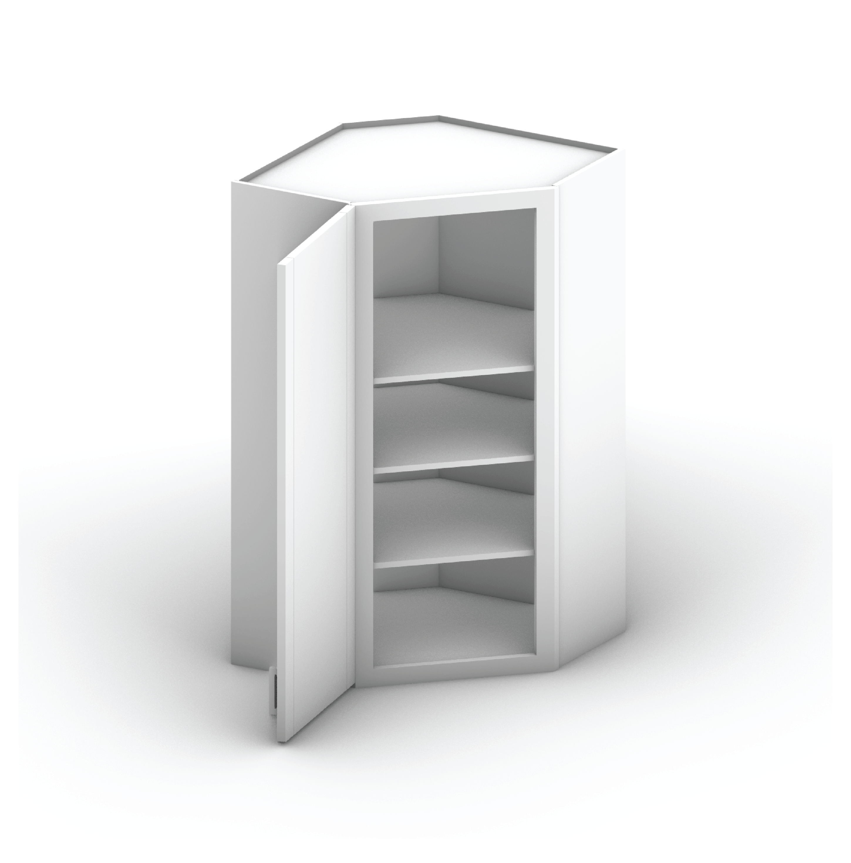 Wall Diagonal Cabinet 42" Height
