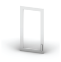 Glass Door Diagonal 36"Height