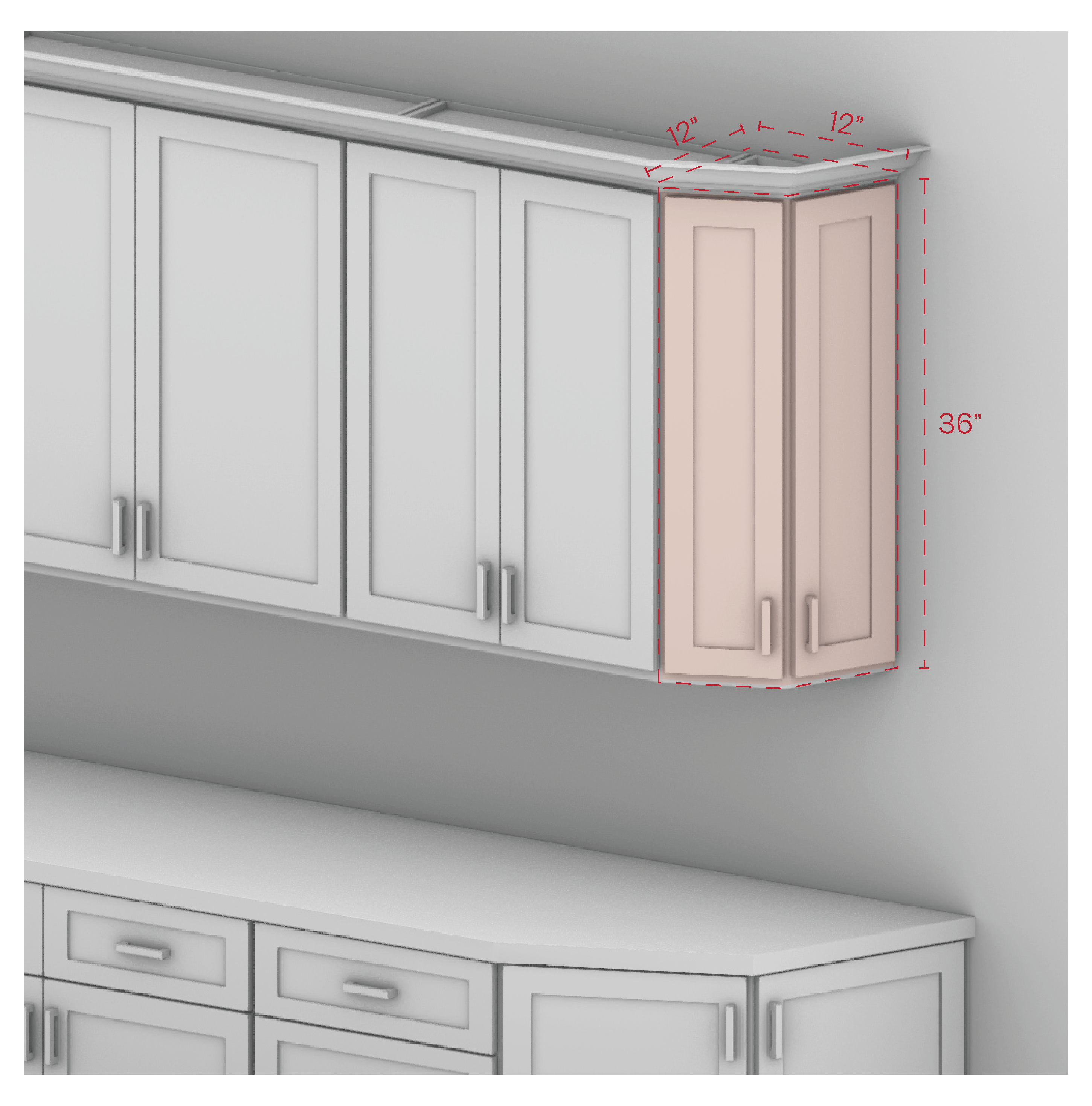 Wall End Cabinet 36" Height
