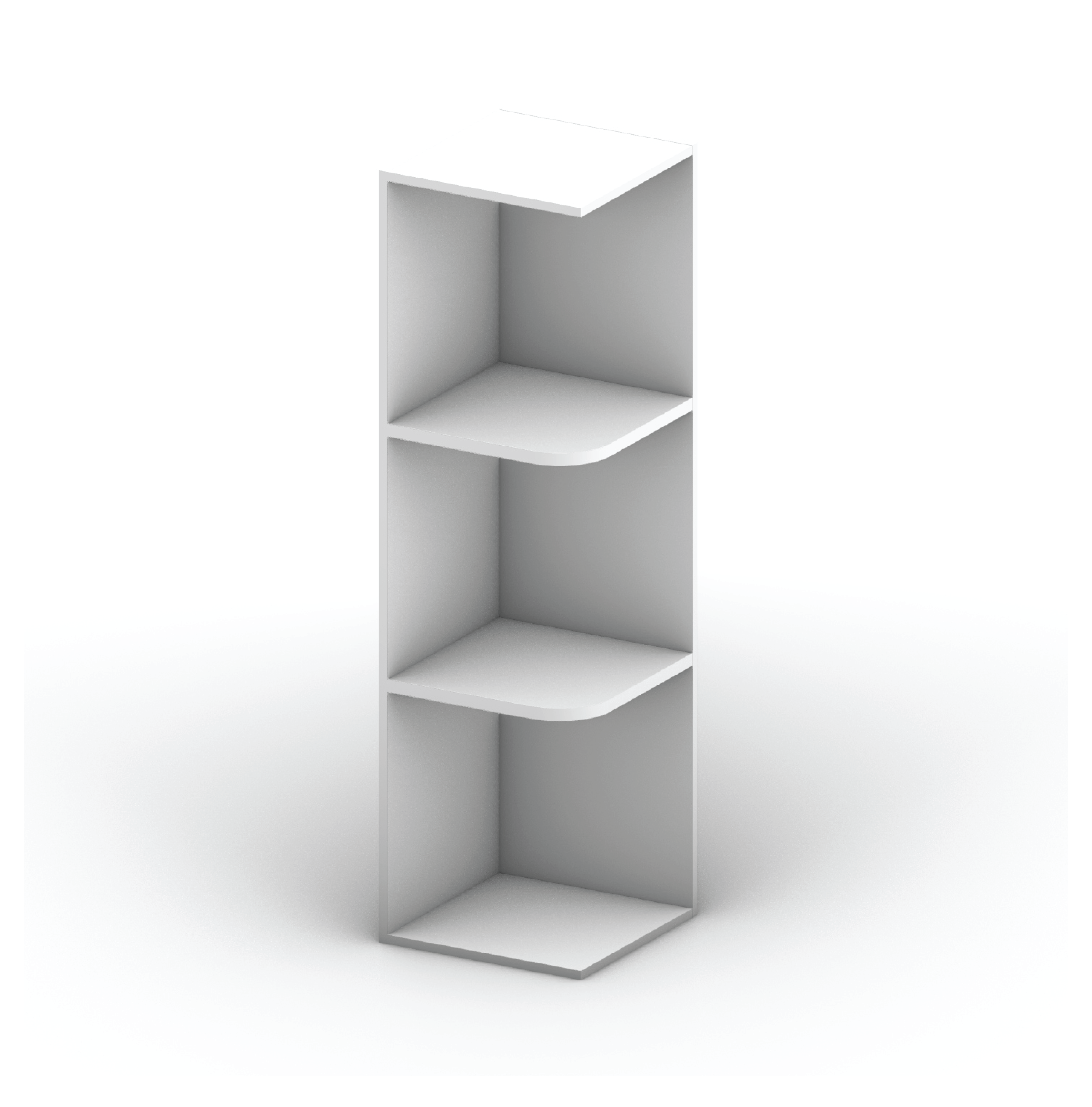 Wall End Open Shelf Cabinet 42" Height