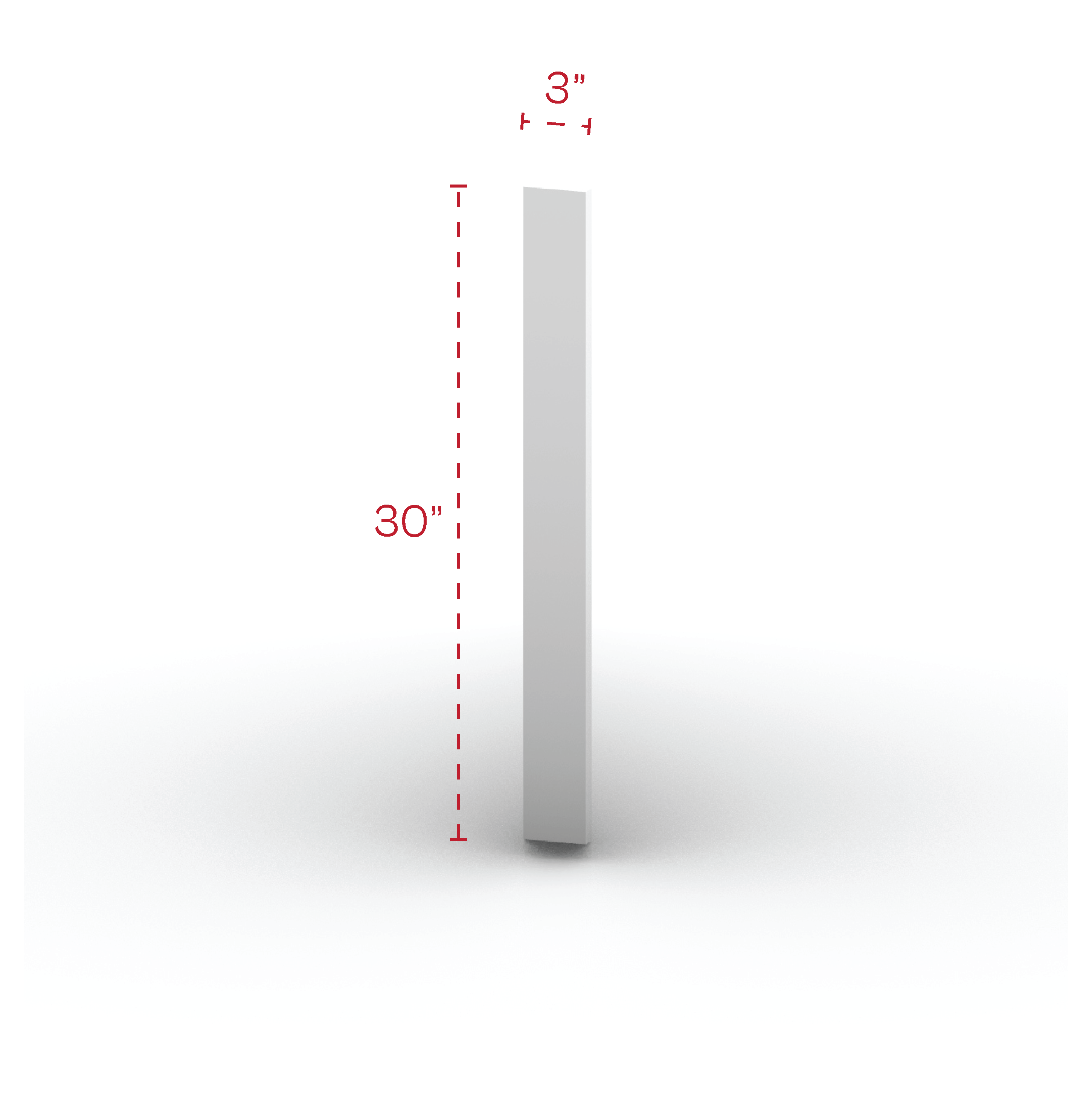 Wall Filler 3" Width 30" Height