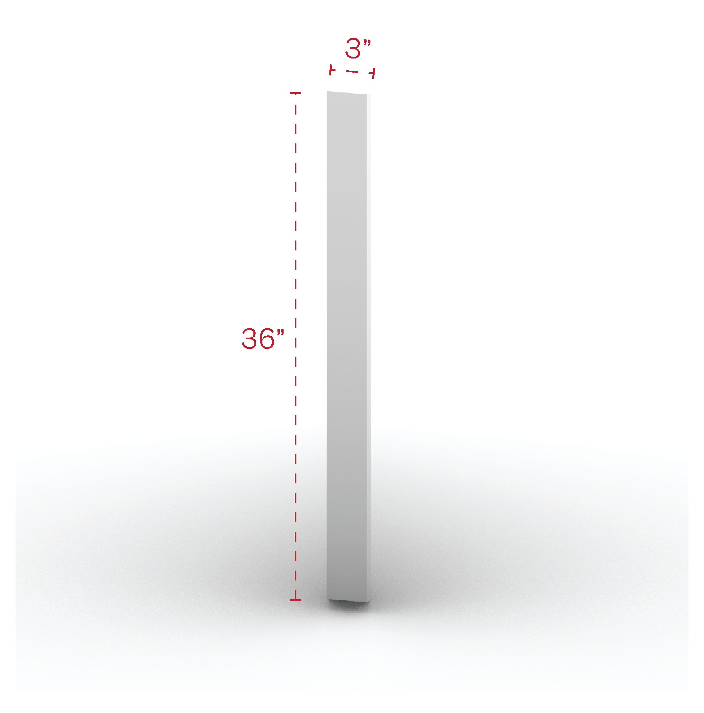 Wall Filler 3" Width 36" Height