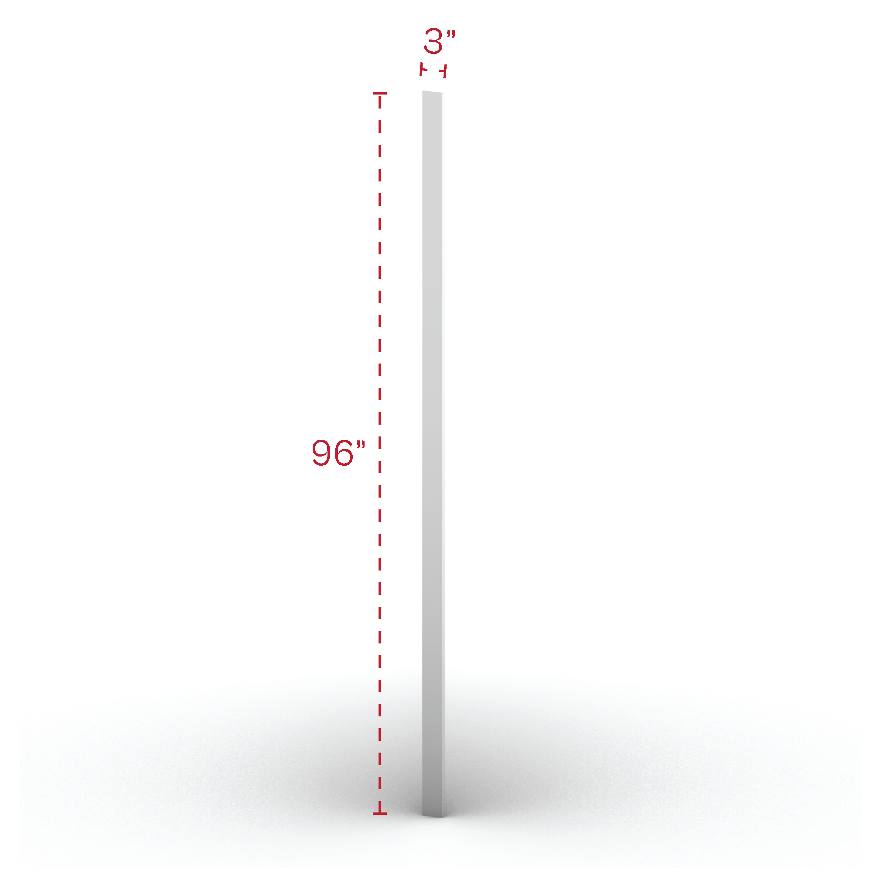 Wall Filler 3" Width 96" Height