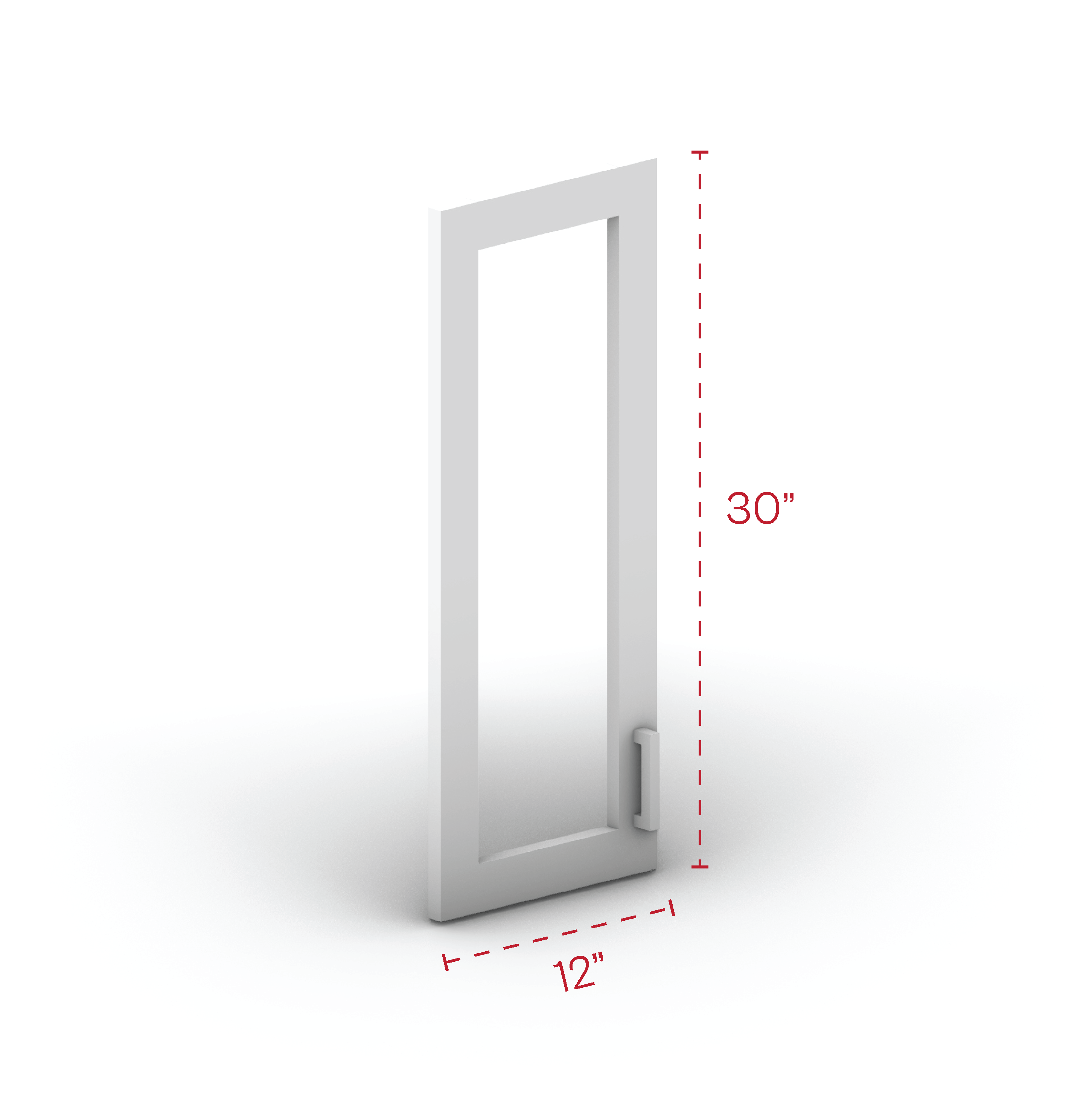Glass Door 12"Width 30"Height
