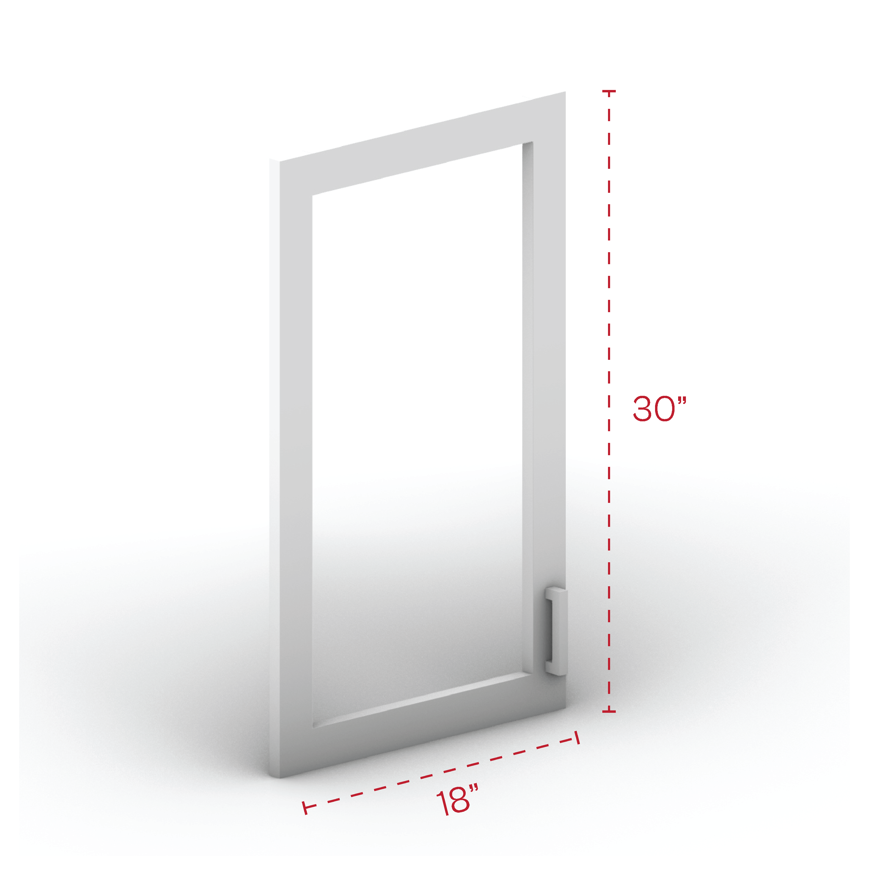 Glass Door 18"Width 30"Height