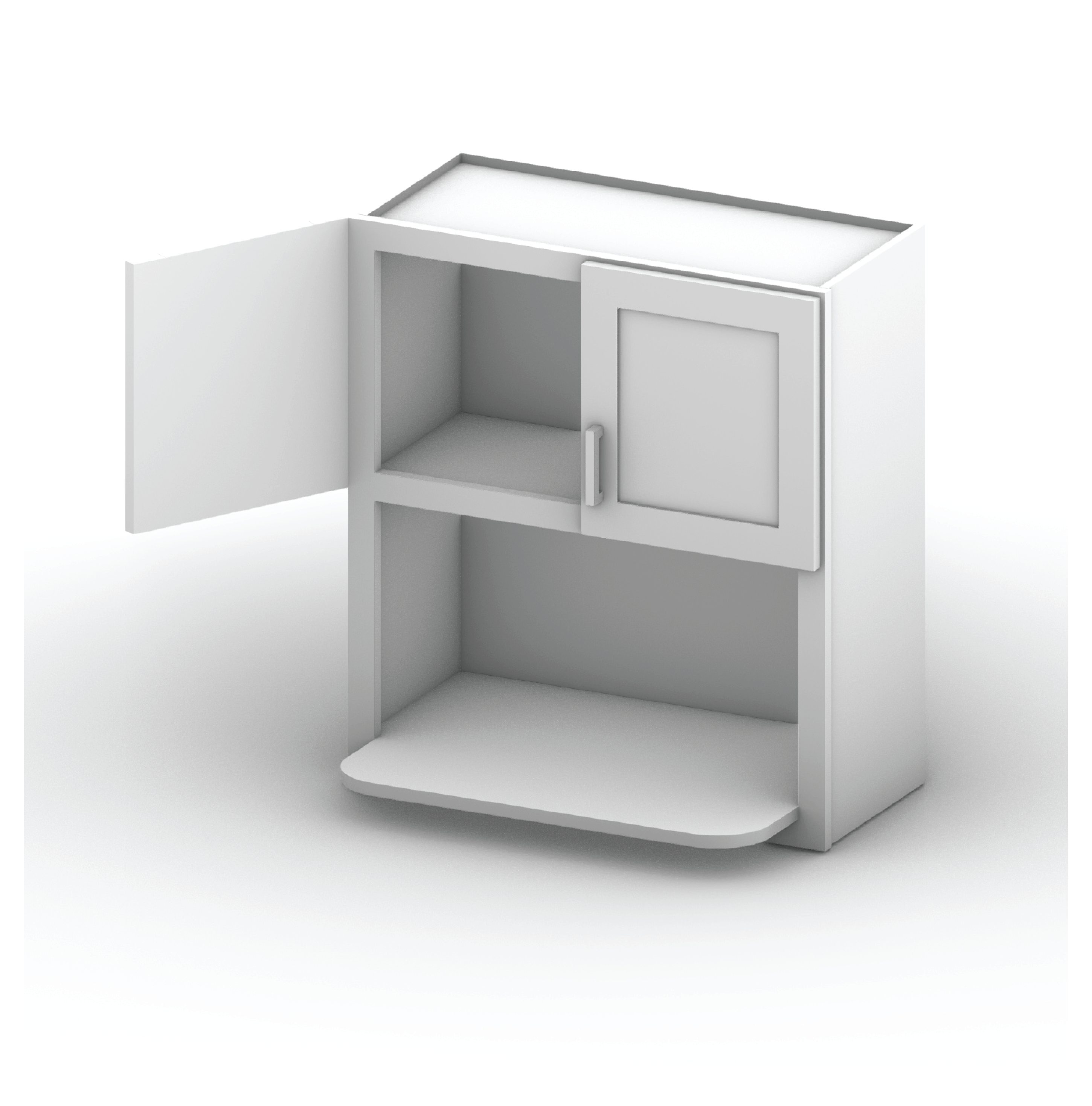 Wall Microwave Cabinet 27" Width 30" Height