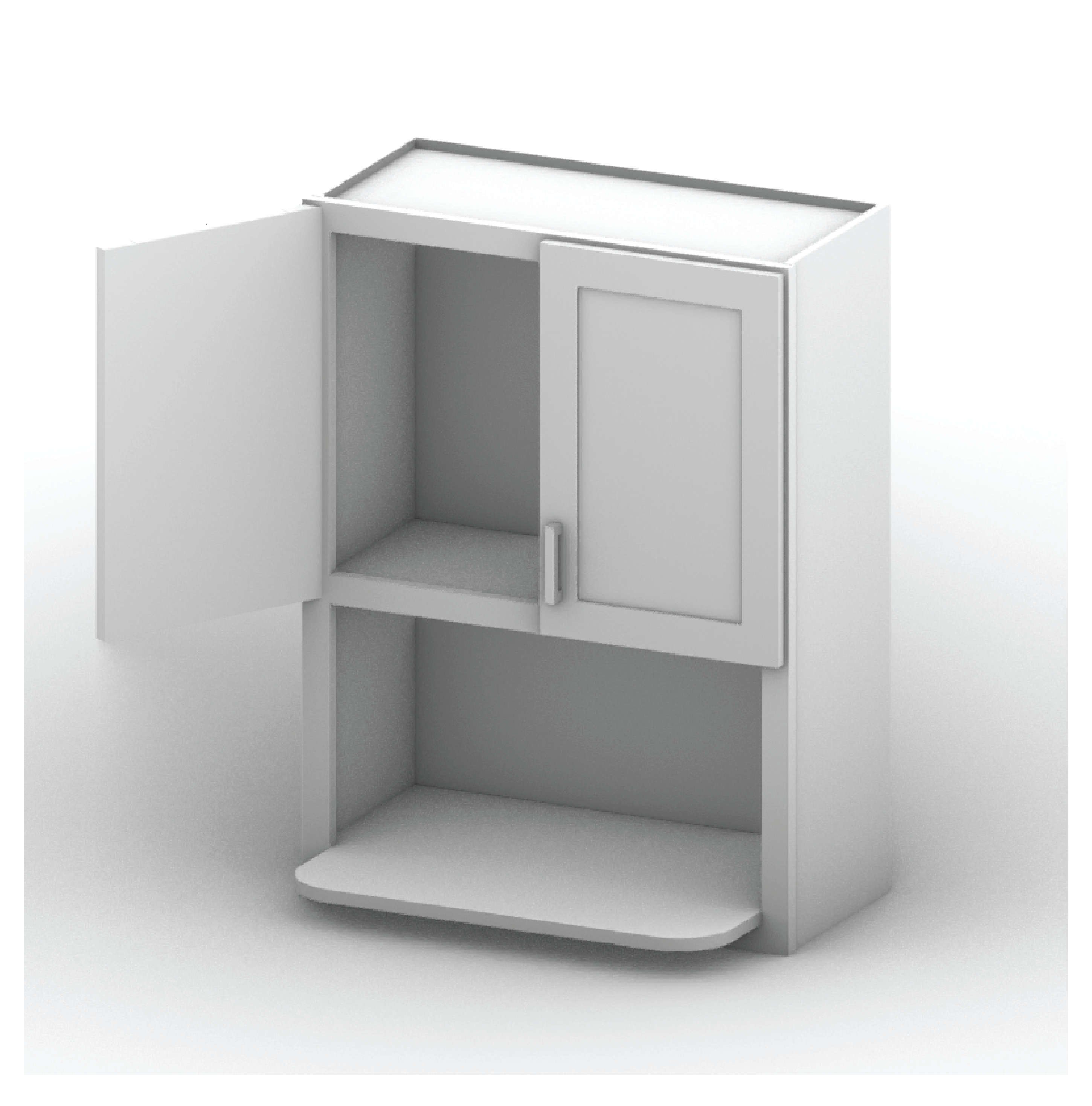Wall Microwave Cabinet 27" Width 36" Height